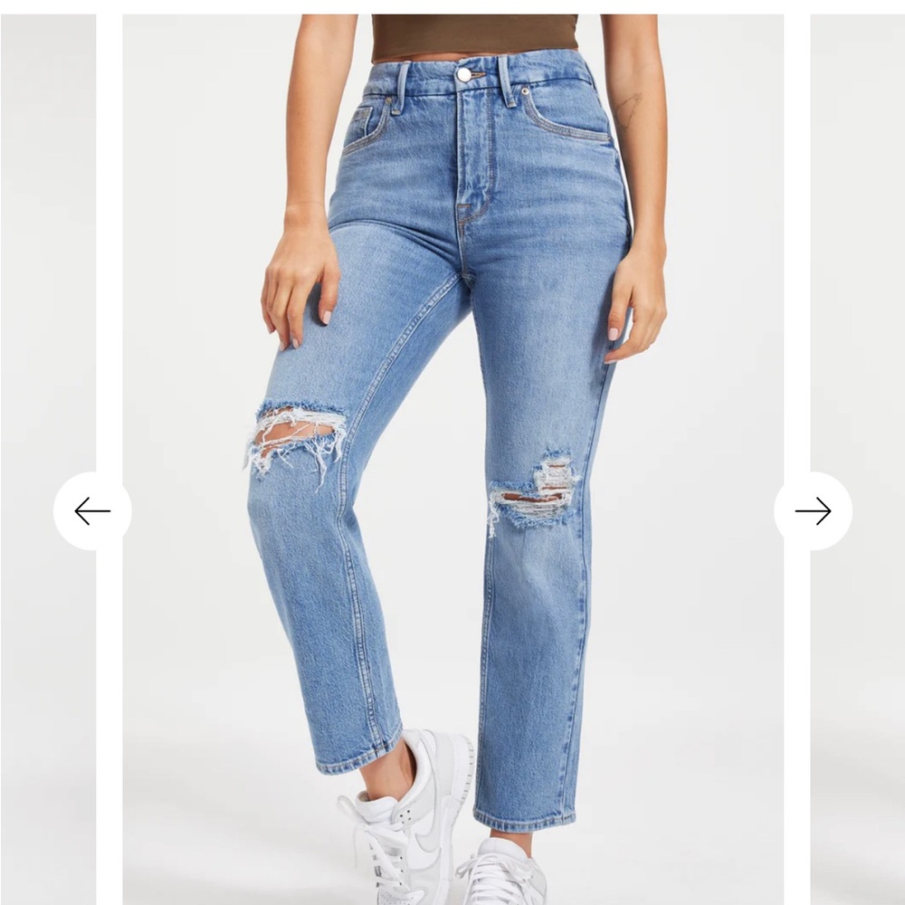 GOOD ICON CROPPED JEANS